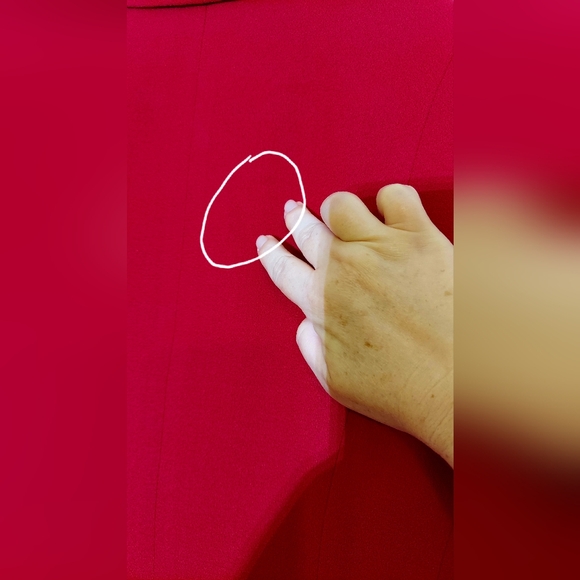 KASPER | 4P 1990s Vintage Deep Red 2PC Crepe Suit w/Skirt. Fully lined. - Picture 11 of 11